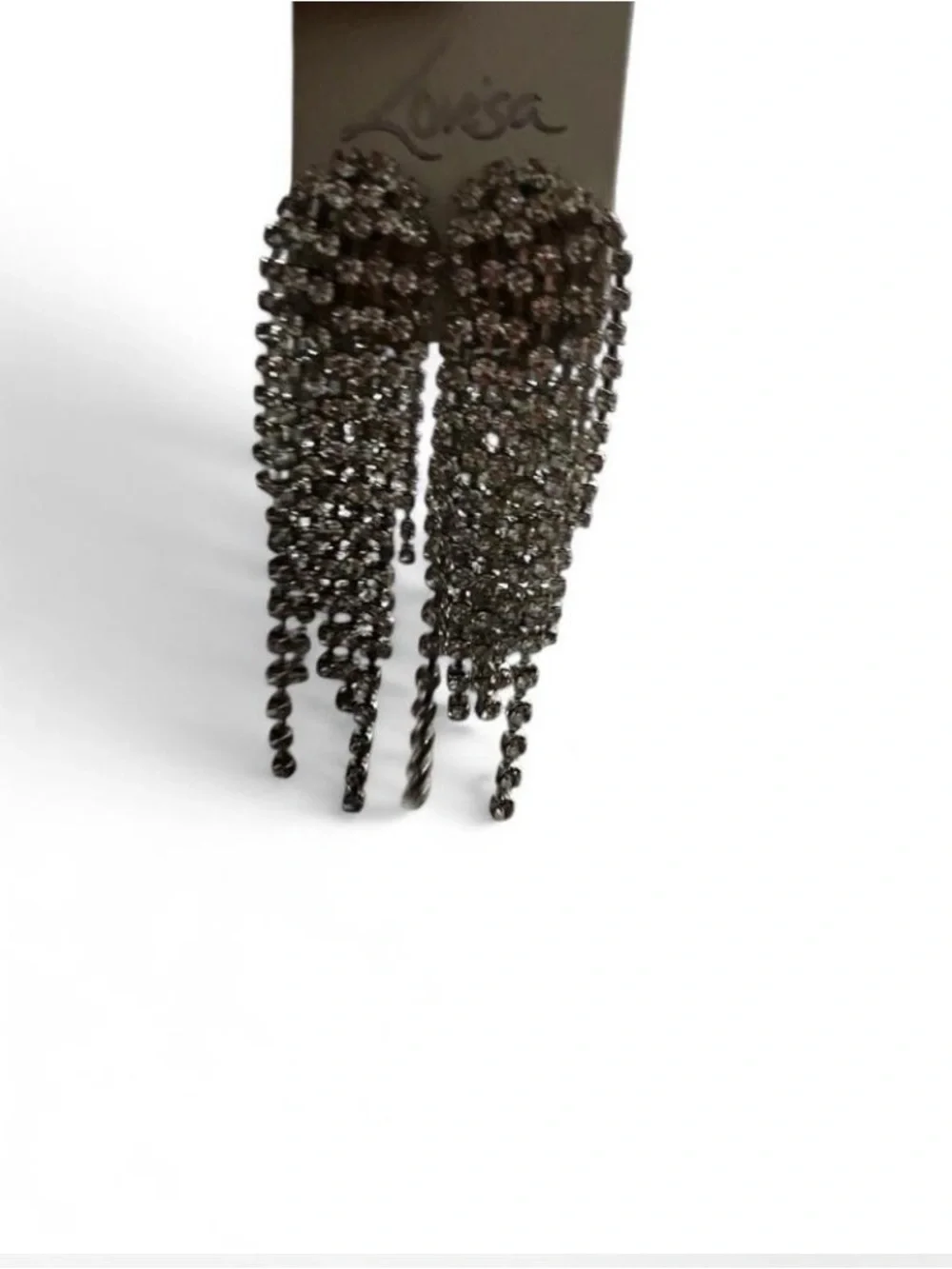 Lovisa Crystal Fringe Drop Earrings - Silver